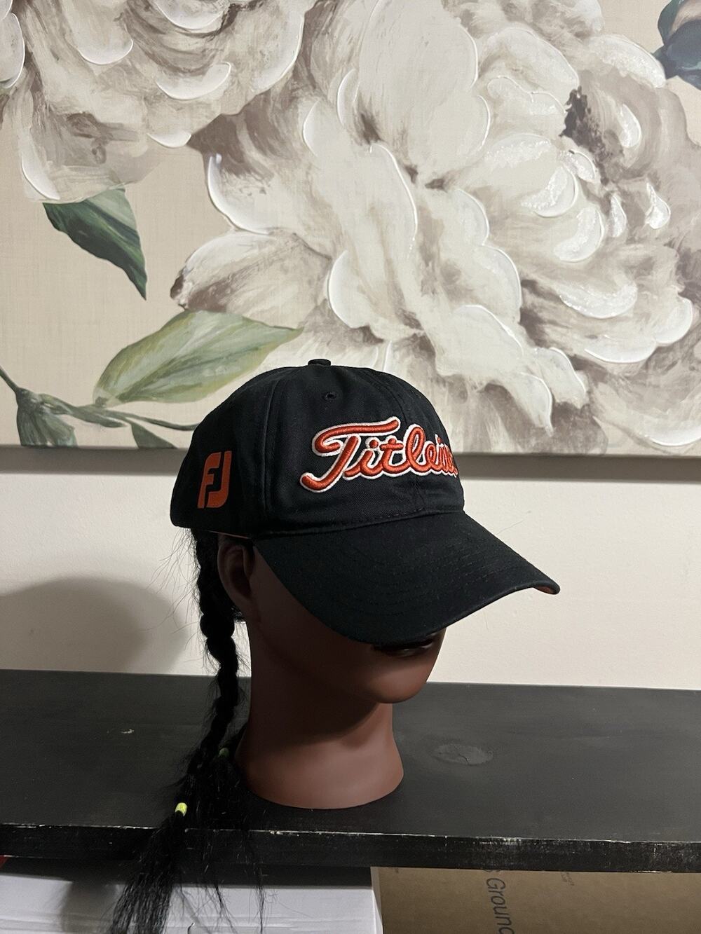Titleist Golf Black w/ Red Embroidered Adjustable Strap Back Hat